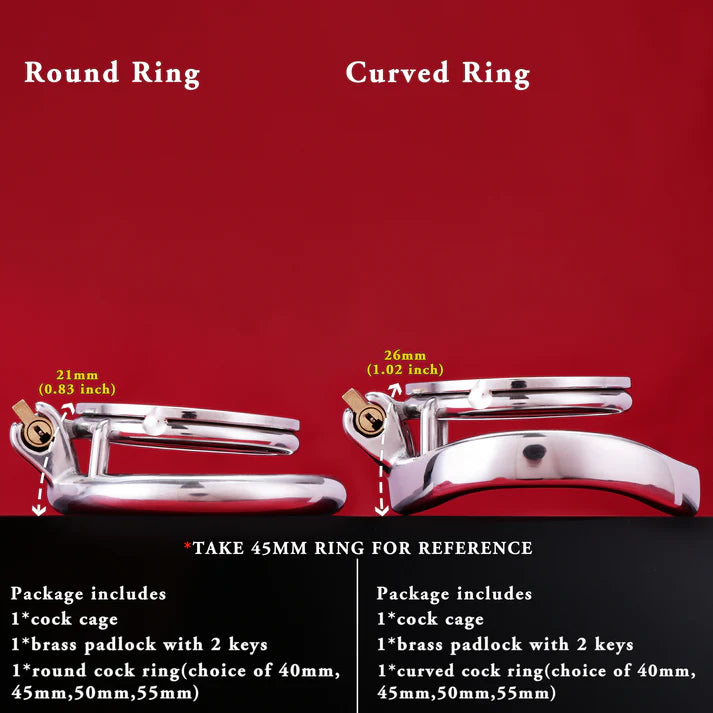 Eternal Sovereign Stainless Steel Chastity Cage