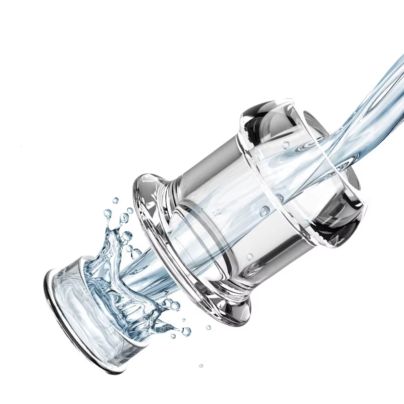Transparent Hollow Anal Plug With Stopper