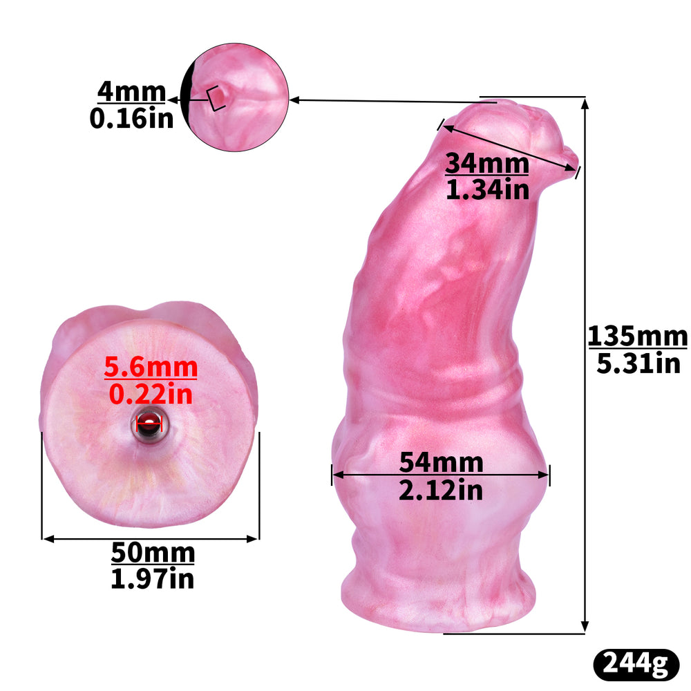 Flirty Fusion SS Chastity Cage + Passion Dildo