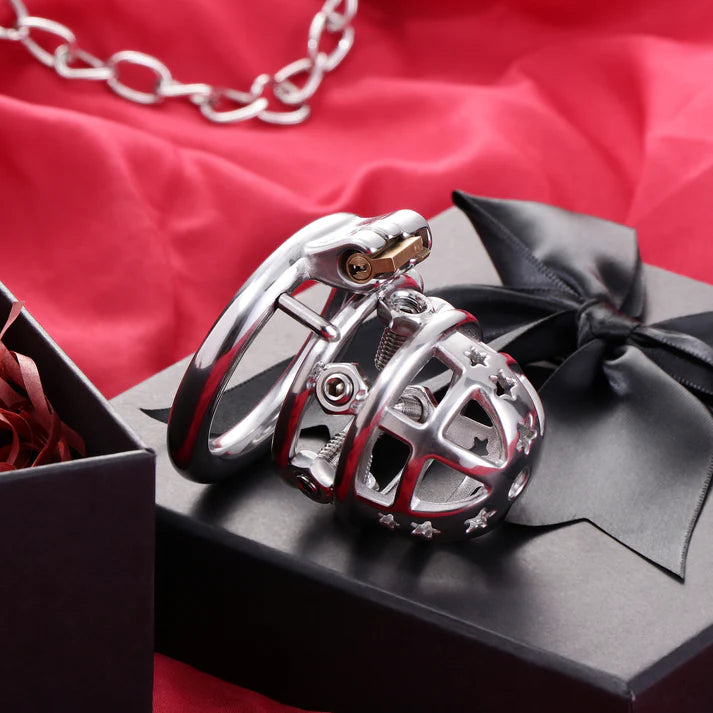 Starspike Stainless Steel Chastity Cage