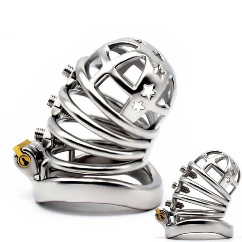 Metal Spiked Chastity Cage