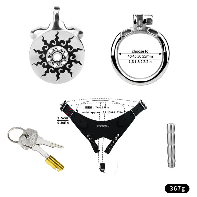 Lotus Flame Premium Chastity Cage