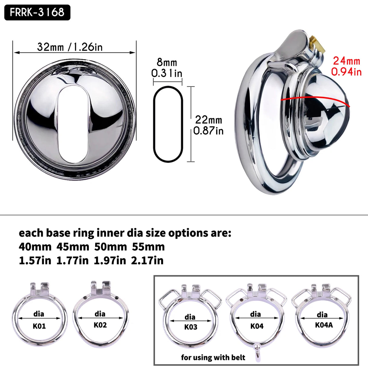 Hemisphere Premium Chastity Cage