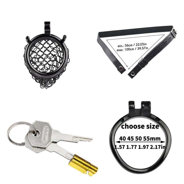 Iron Lattice Premium Chastity Cage