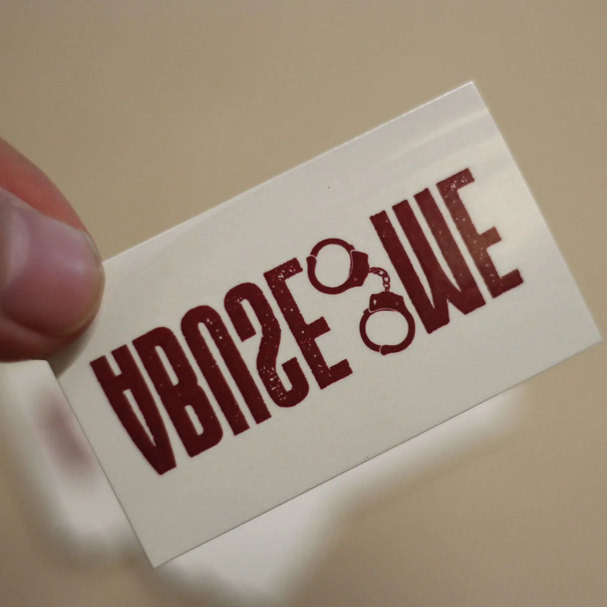 "Abuse Me" Temporary Tattoo