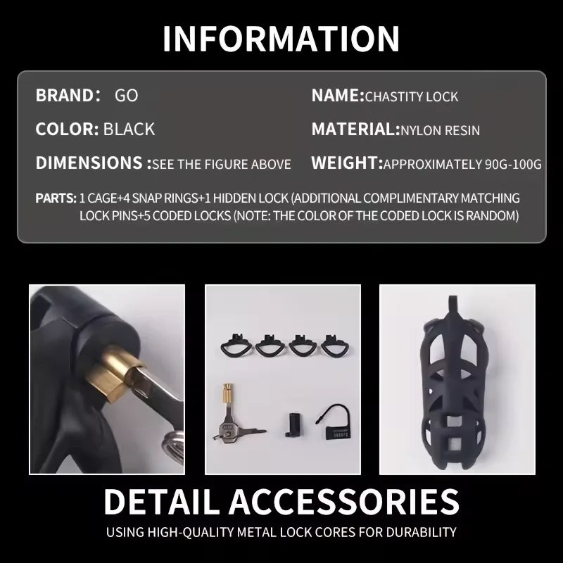 Titan Grip Chastity Cage