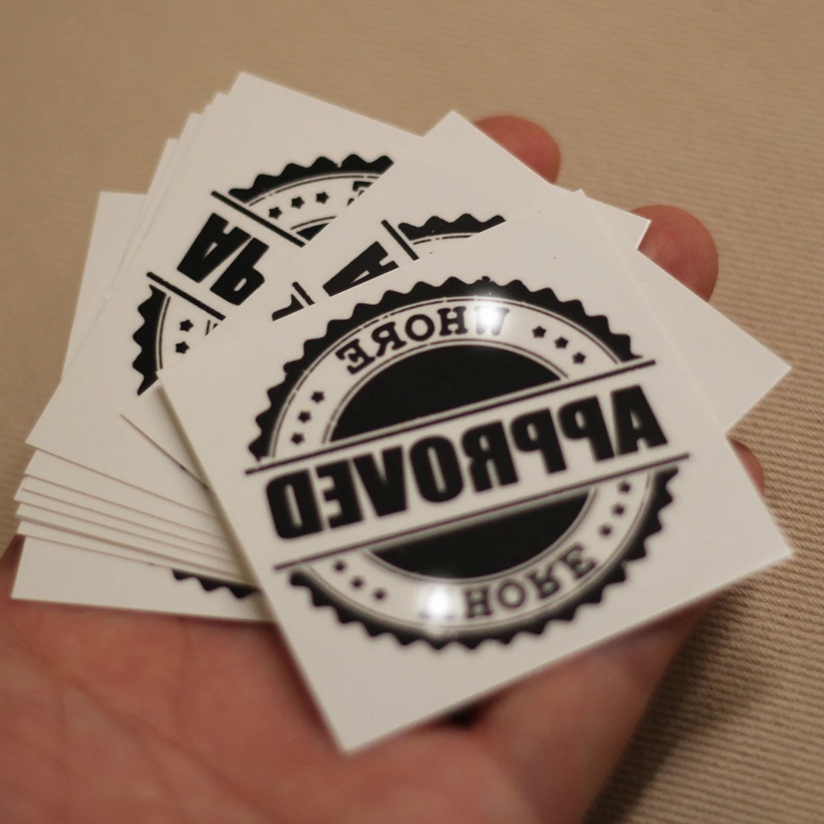 "Whore Approved" Temporary Tattoo