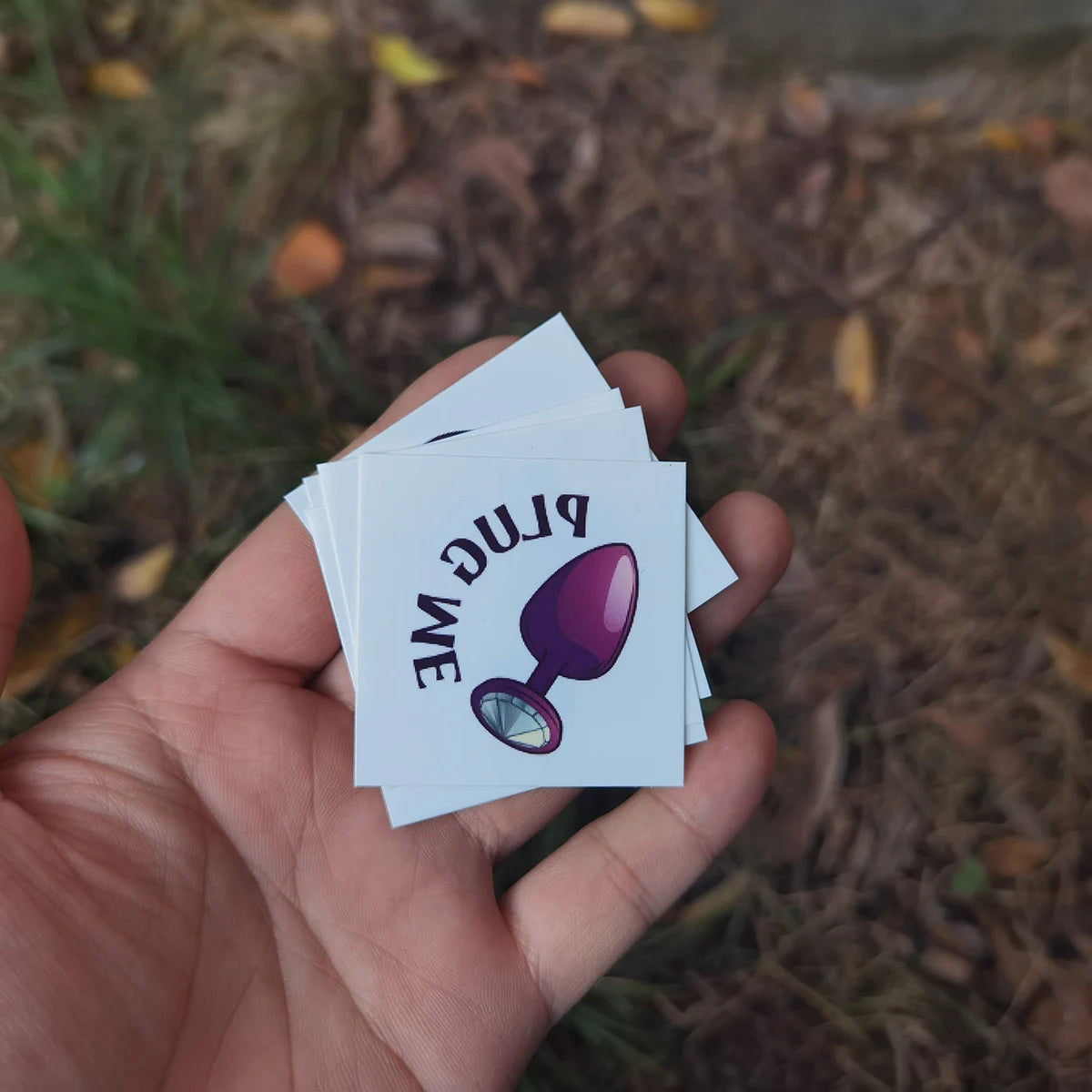 "Plug Me" Temporary Tattoo