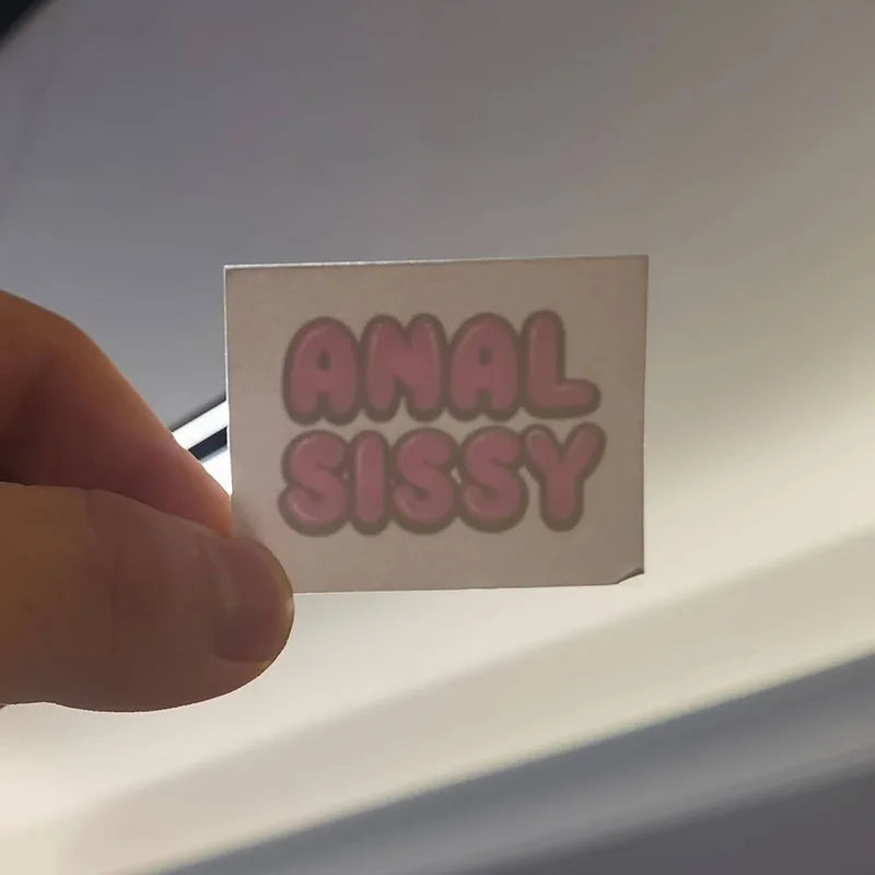 "Anal Sissy" Temporary Tattoo