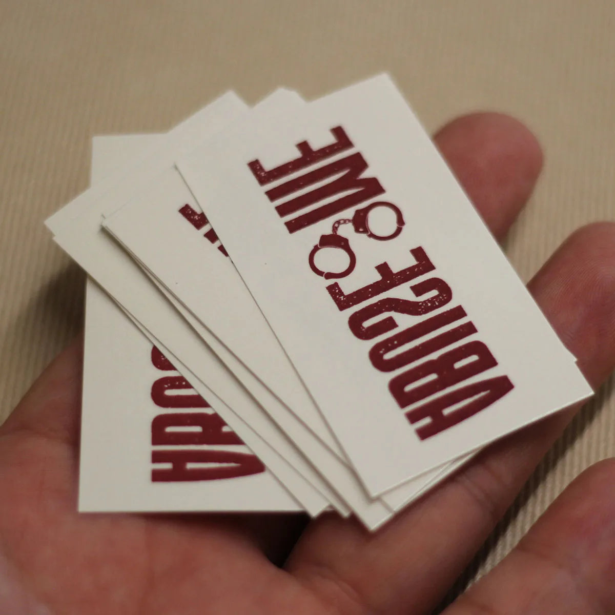 "Abuse Me" Temporary Tattoo