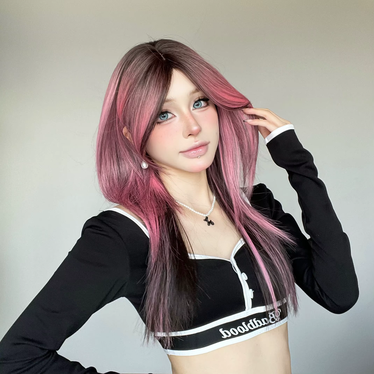 Magenta Melt Synthetic Wig