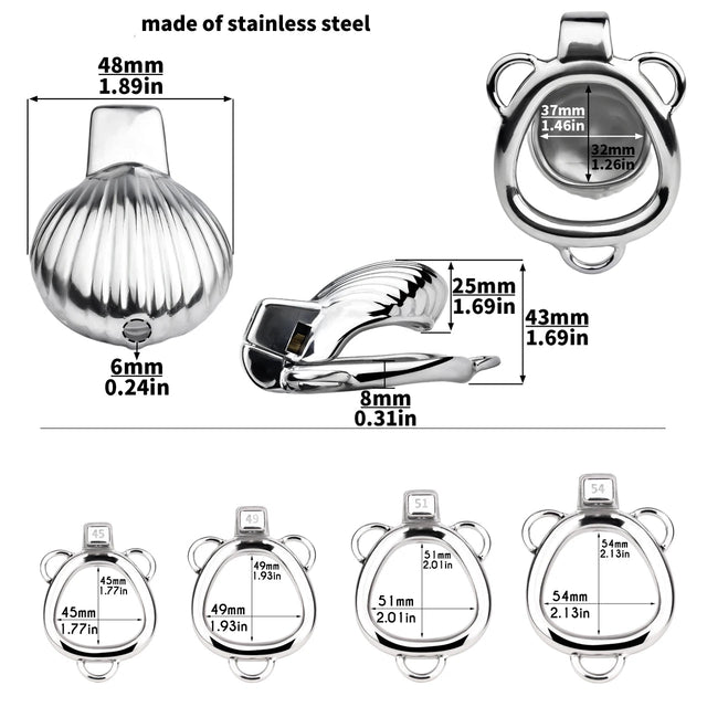 Ribbed Titan Premium Chastity Cage