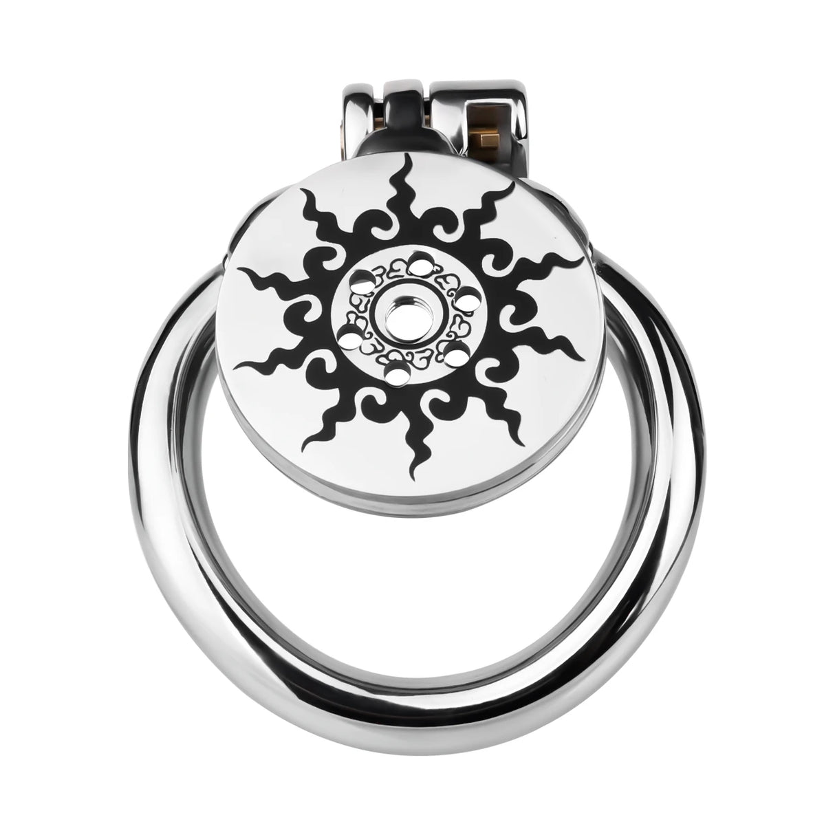 Lotus Flame Stainless Steel Chastity Cage