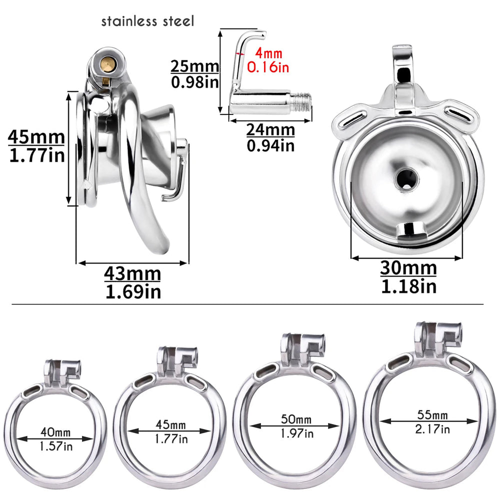 Lotus Lockdown PA Piercing Chastity Cage