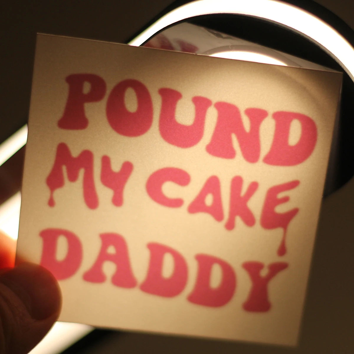 "Pound My Cake Daddy" Temporary Tattoo