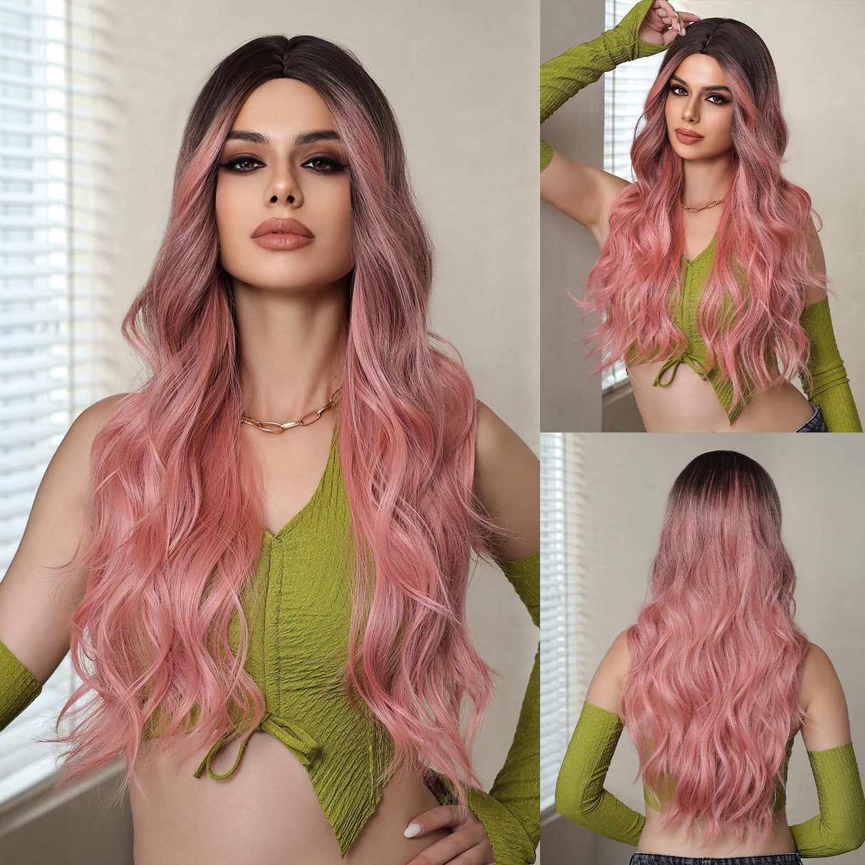 Rose Quartz Reverie Synthetic Wig