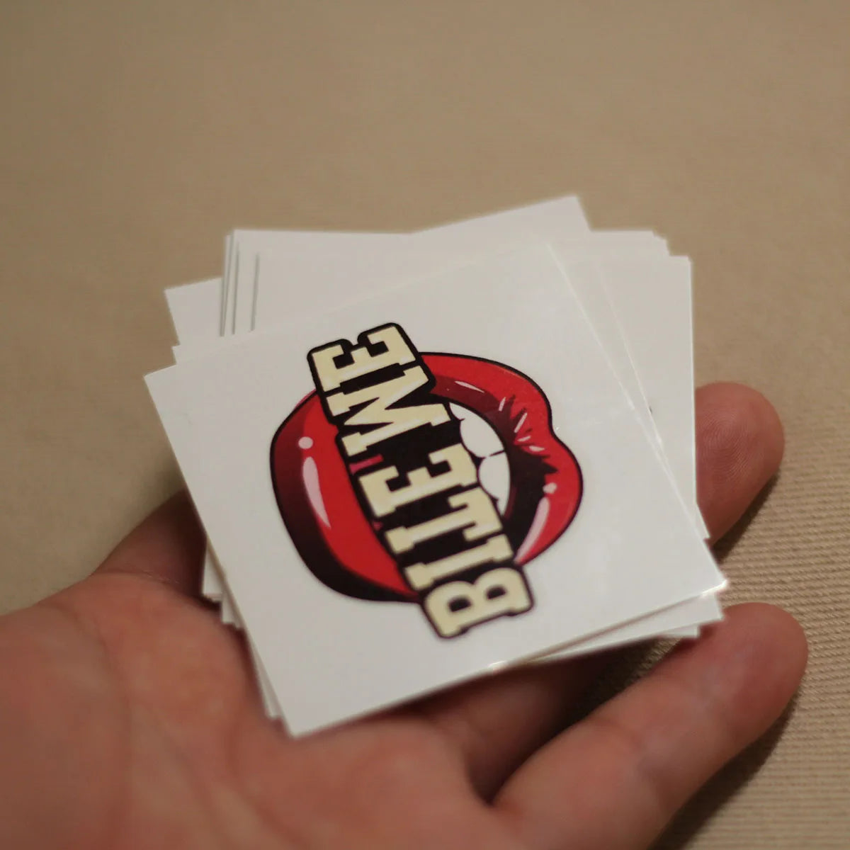 "Bite Me" Temporary Tattoo