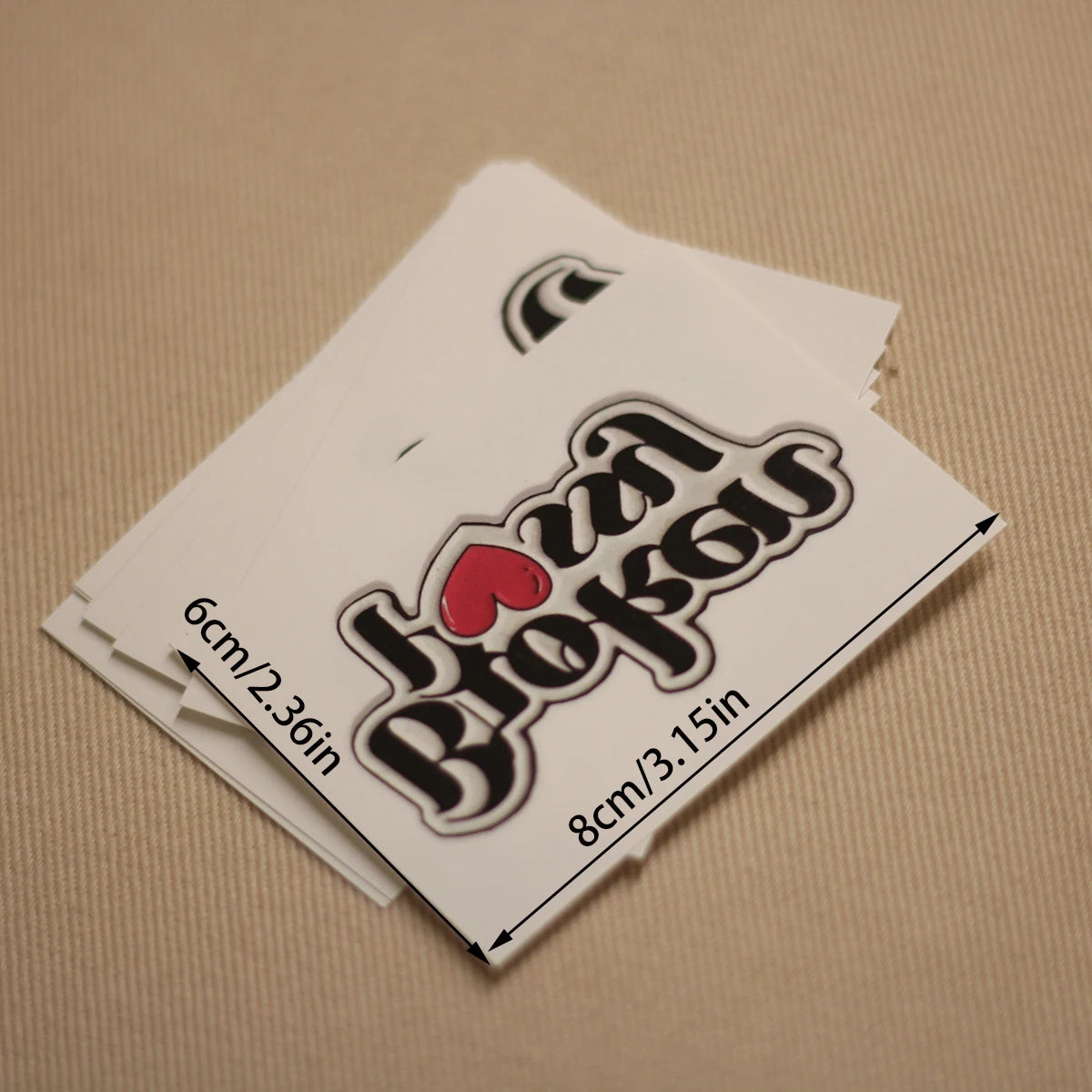 "Broken Pussy" Temporary Tattoo