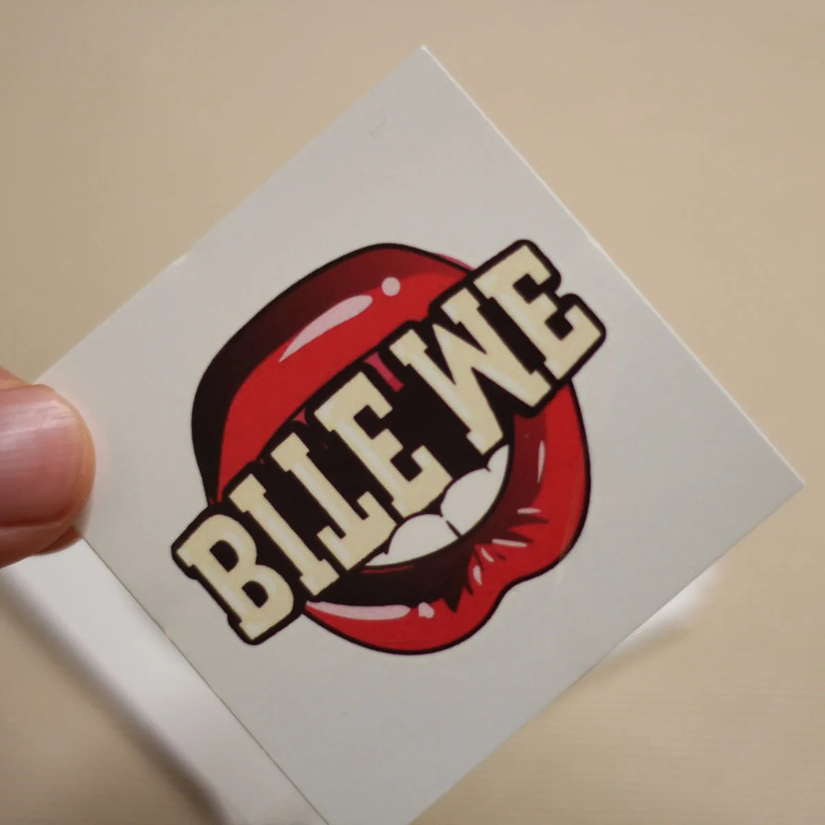 "Bite Me" Temporary Tattoo