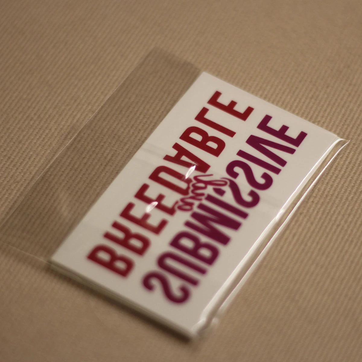 "Submissive and Breedable" Temporary Tattoo