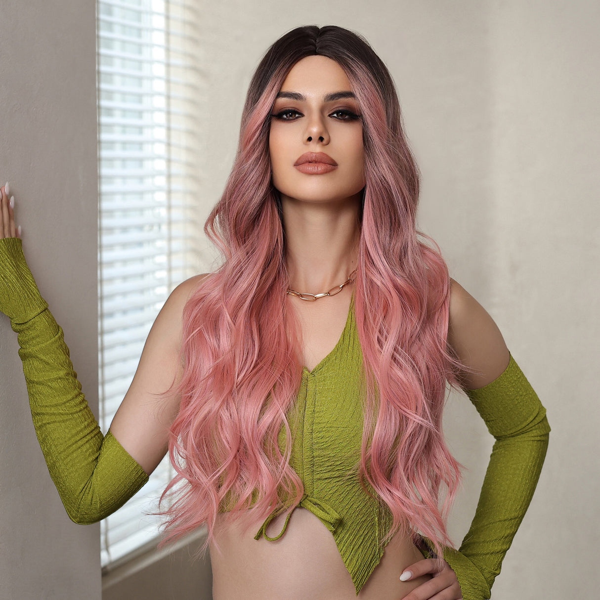 Rose Quartz Reverie Synthetic Wig