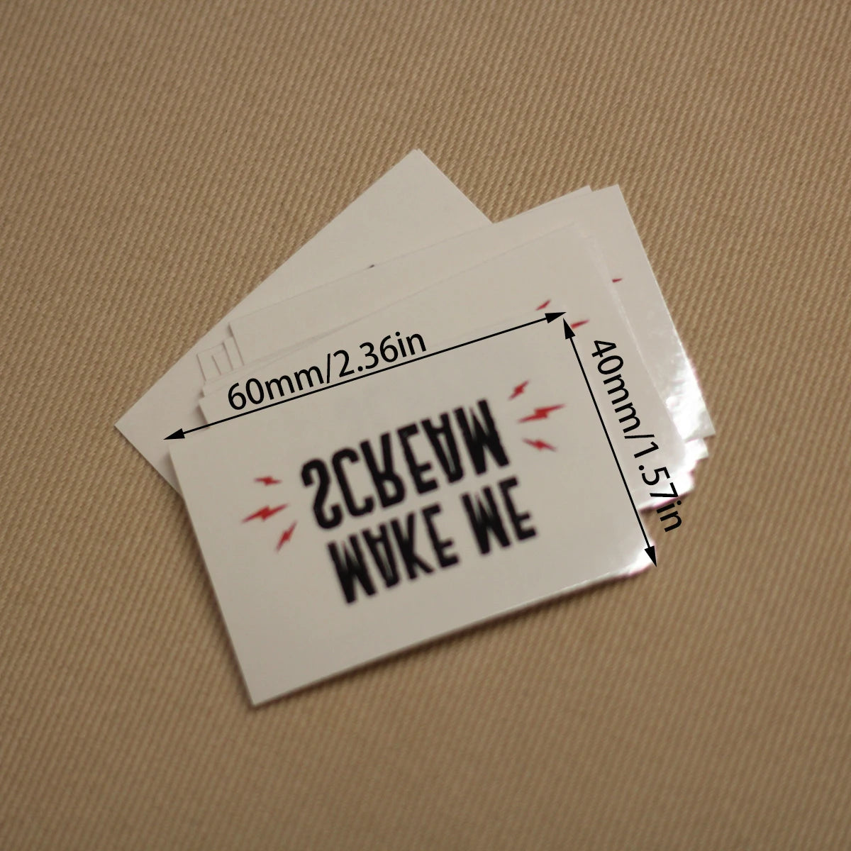 "Make Me Scream" Temporary Tattoo