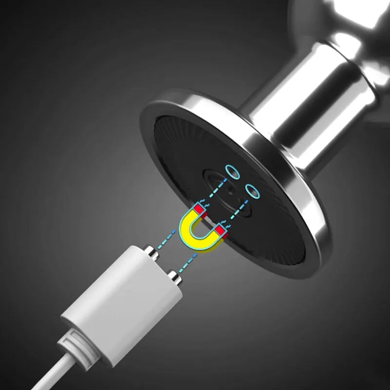Remote Controlled Stainless Steel Anal Plug Vibrator
