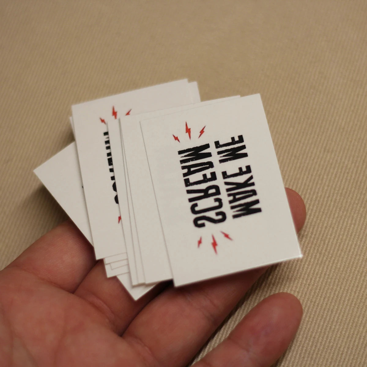 "Make Me Scream" Temporary Tattoo