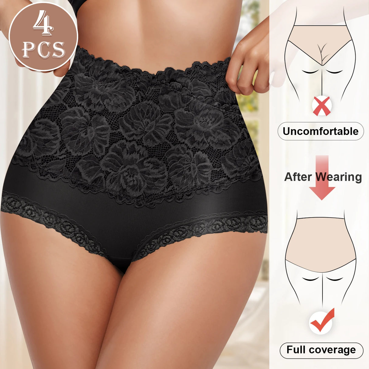 Pretty Petal Panties 4pk