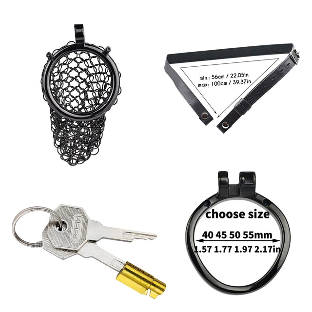 Iron Lattice Premium Chastity Cage