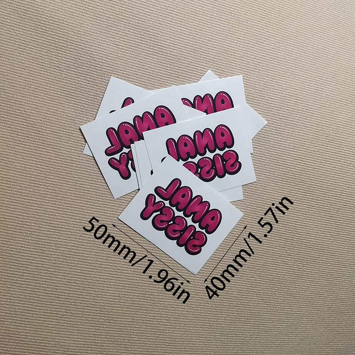 "Anal Sissy" Temporary Tattoo