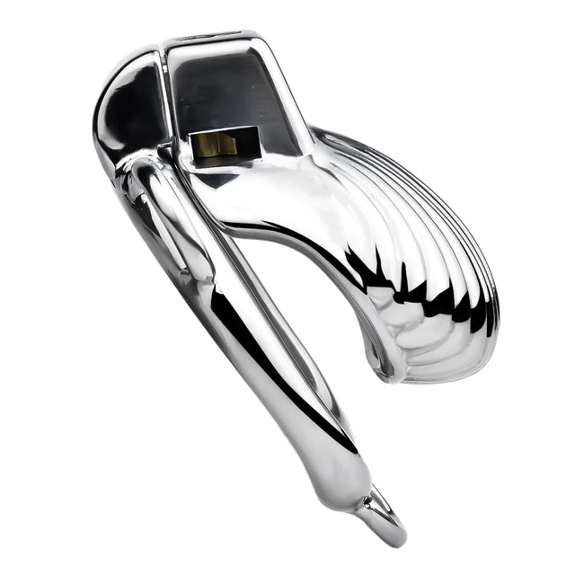 Ribbed Titan Premium Chastity Cage