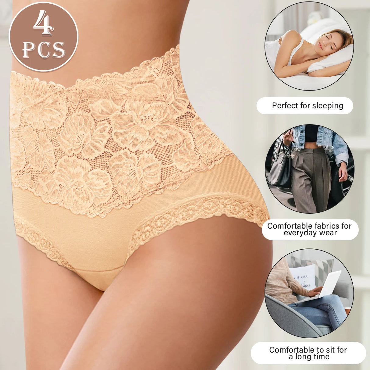 Pretty Petal Panties 4pk