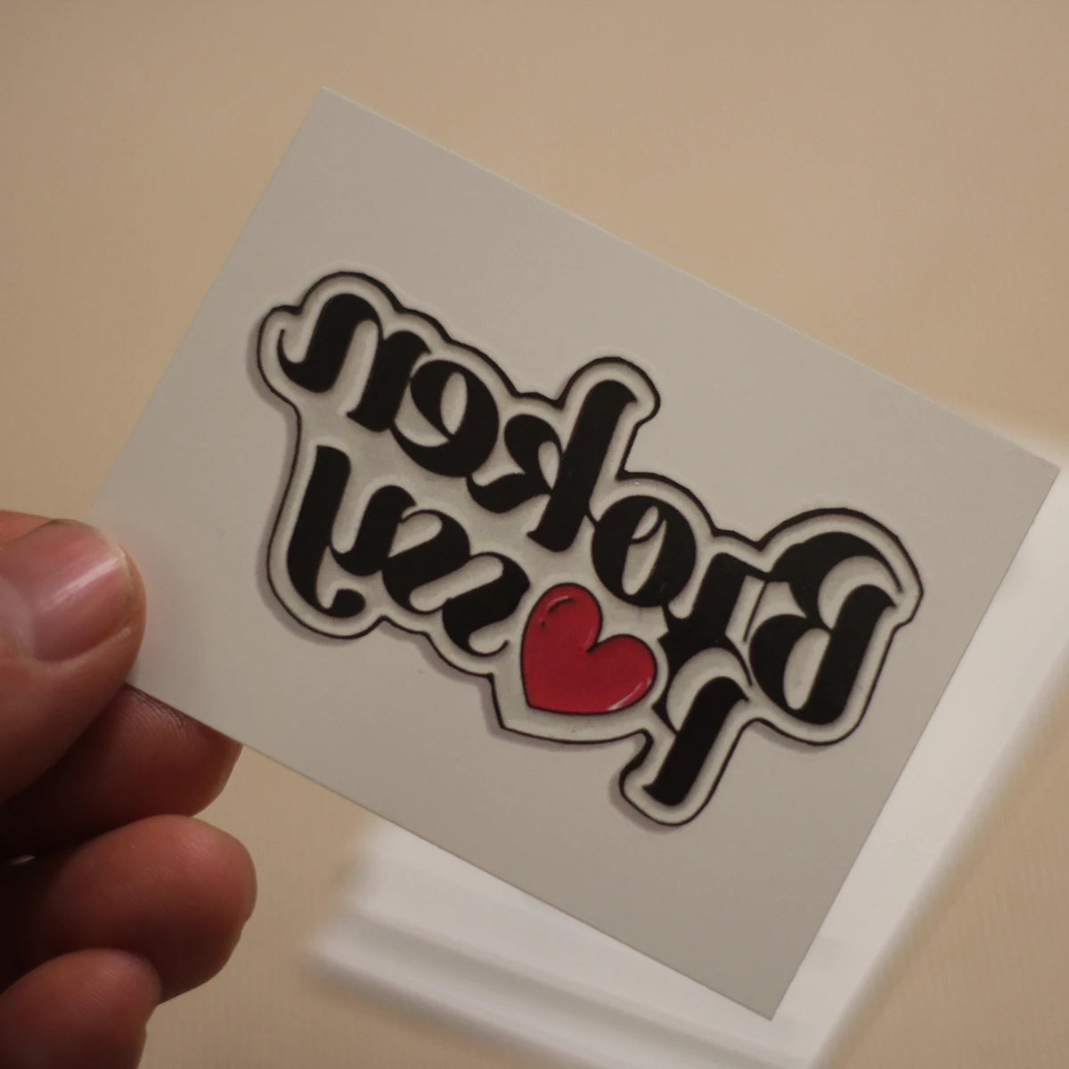 "Broken Pussy" Temporary Tattoo