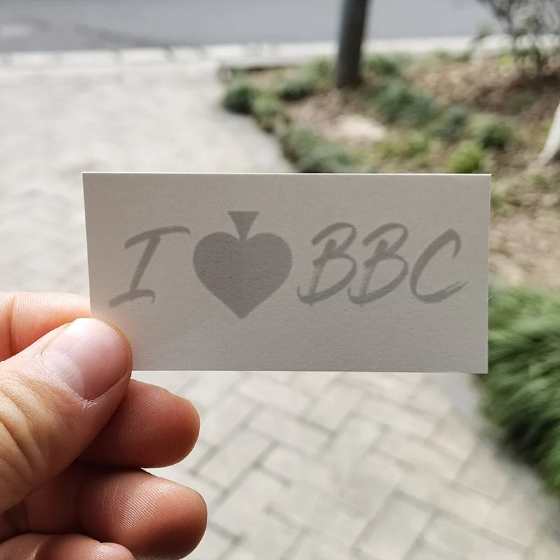I love BBC Temporary Tattoo