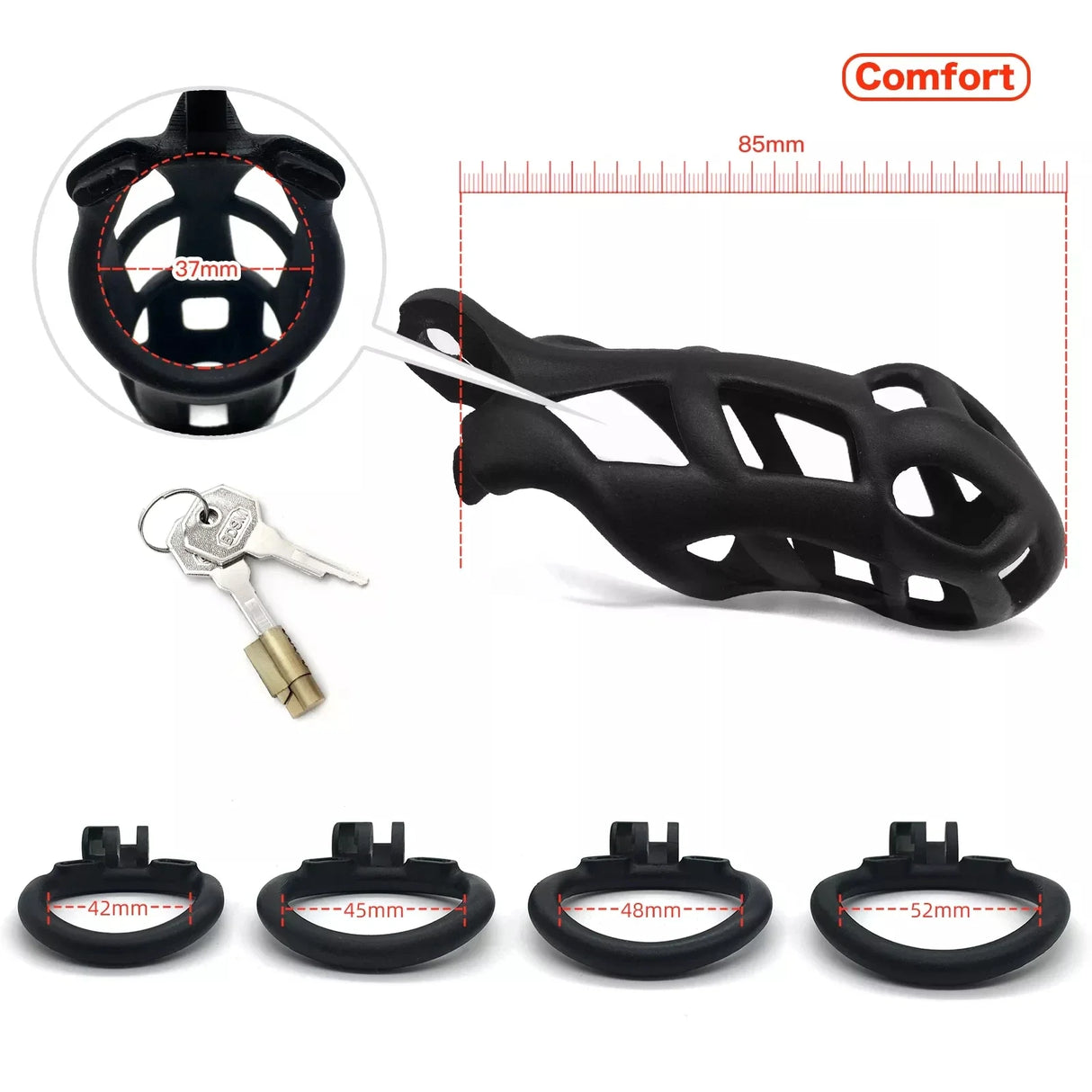 Titan Grip Chastity Cage