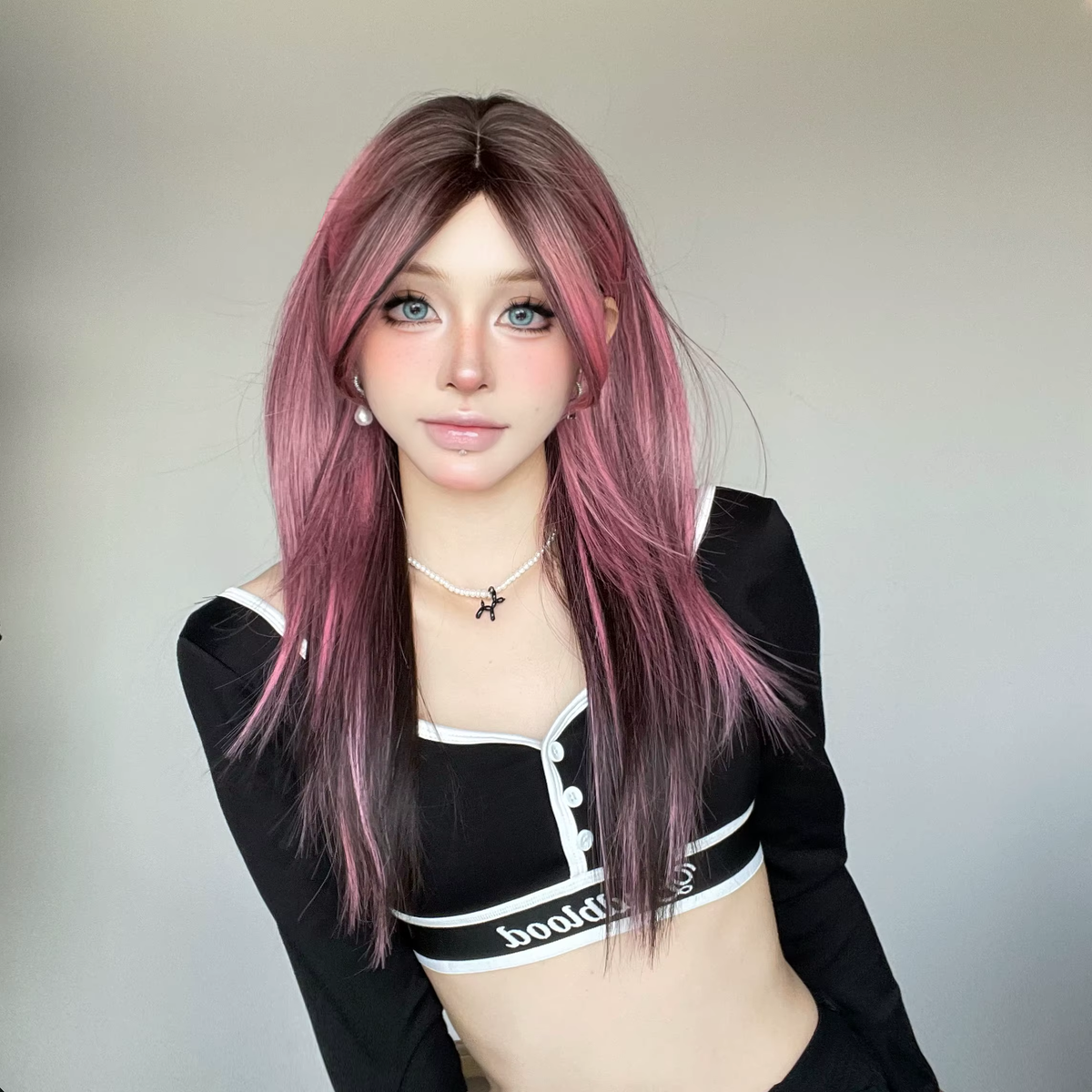 Magenta Melt Synthetic Wig