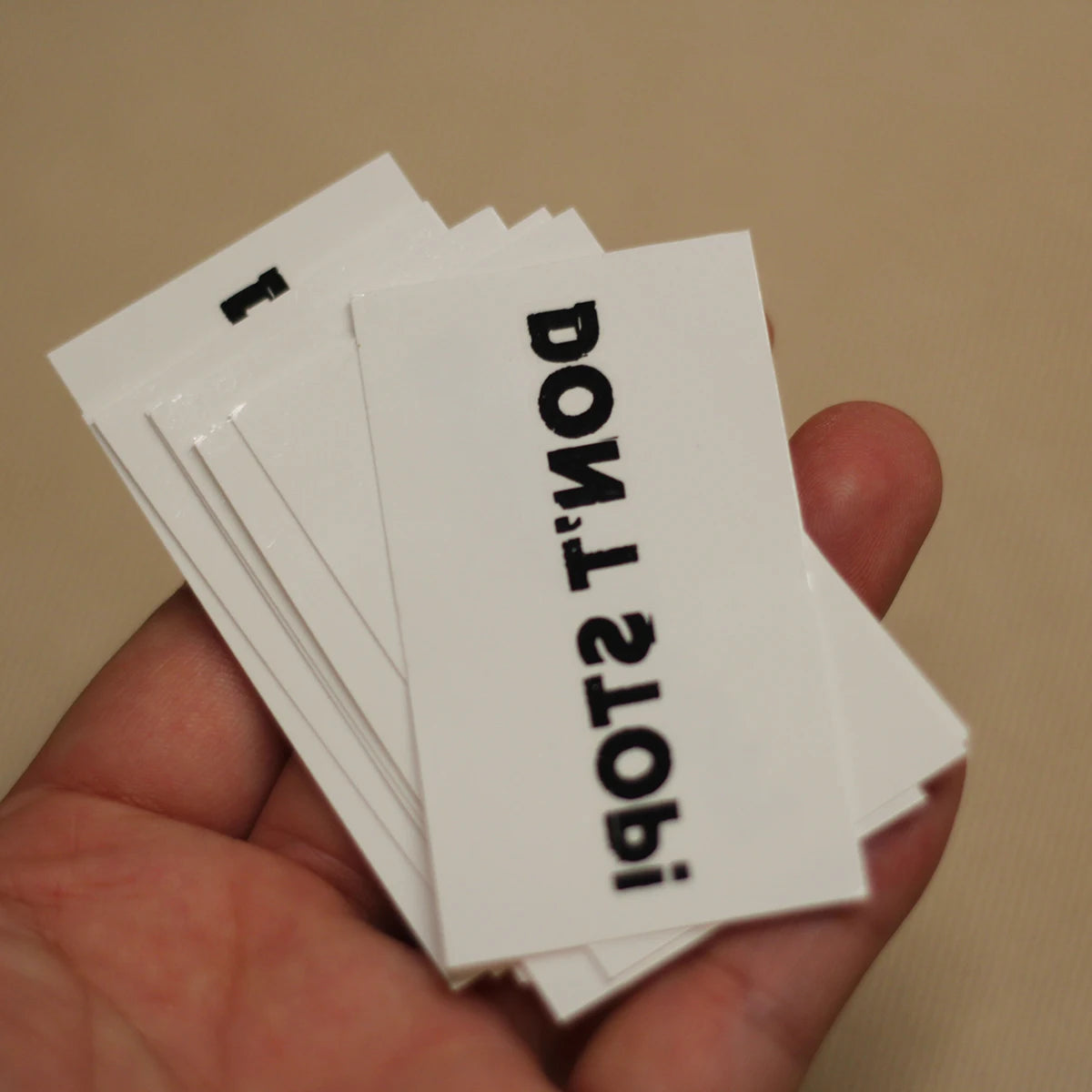 "Don't Stop" Temporary Tattoo