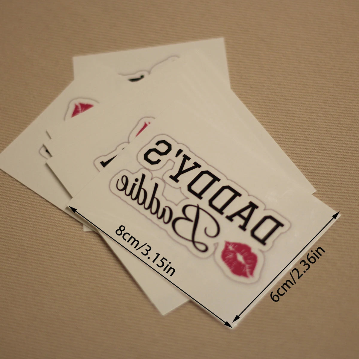 "Daddy's Baddie" Temporary Tattoo