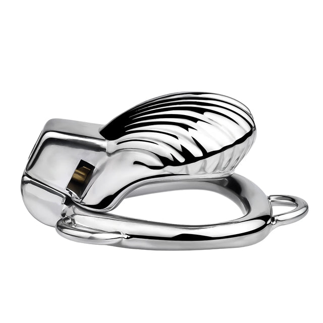 Ribbed Titan Premium Chastity Cage