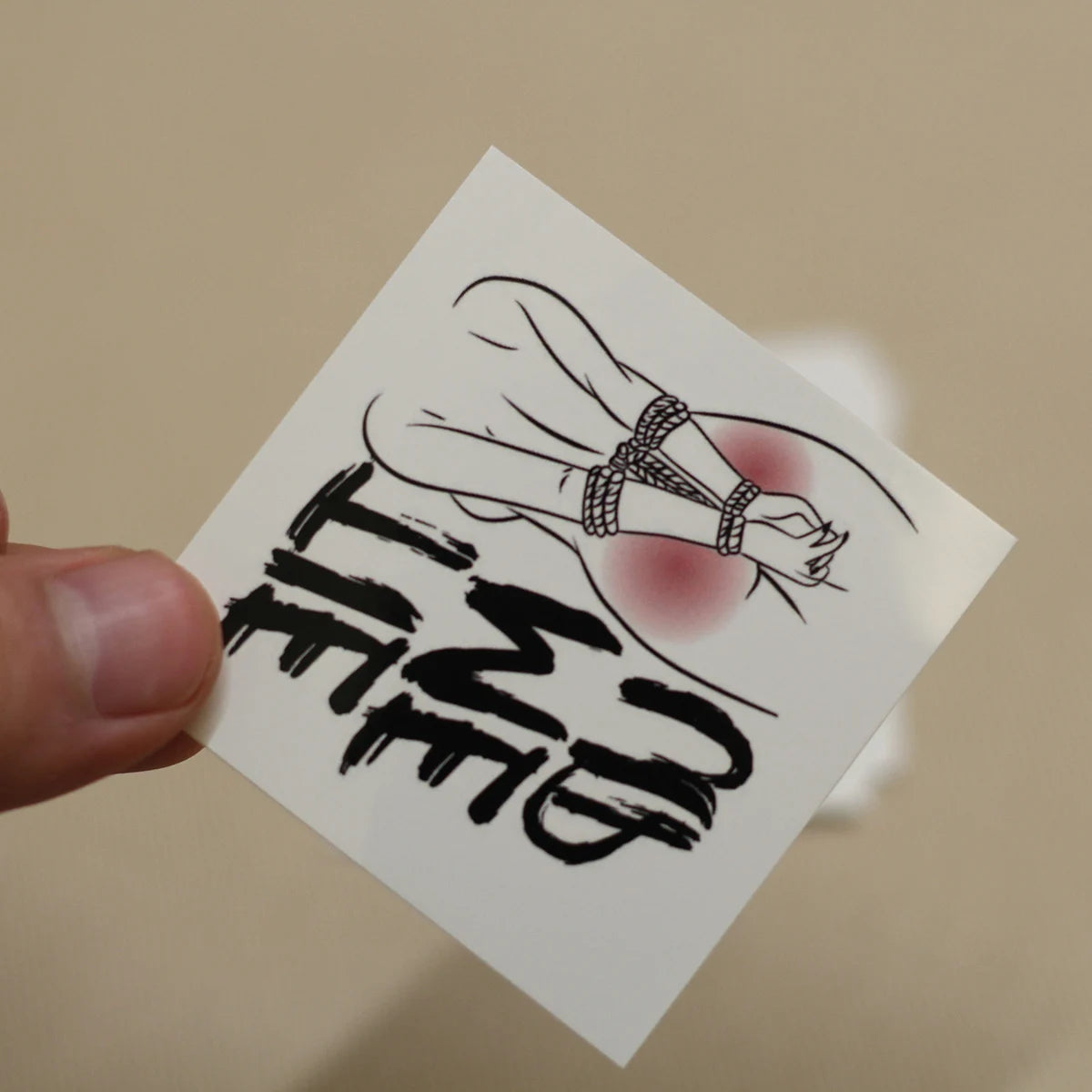 "Tie Me Up" Temporary Tattoo