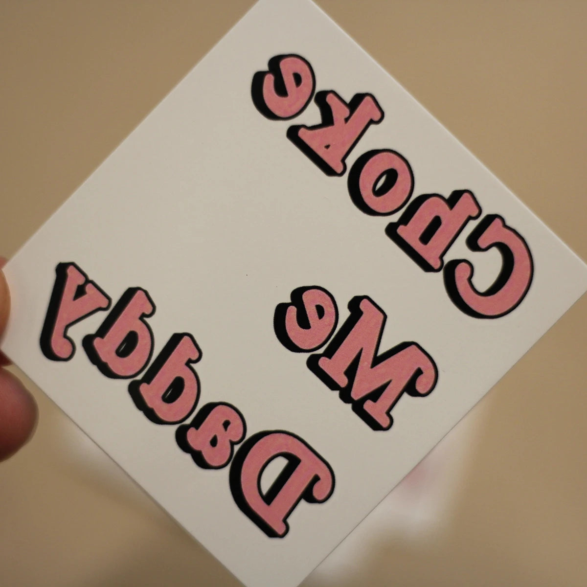 "Choke Me Daddy" Temporary Tattoo