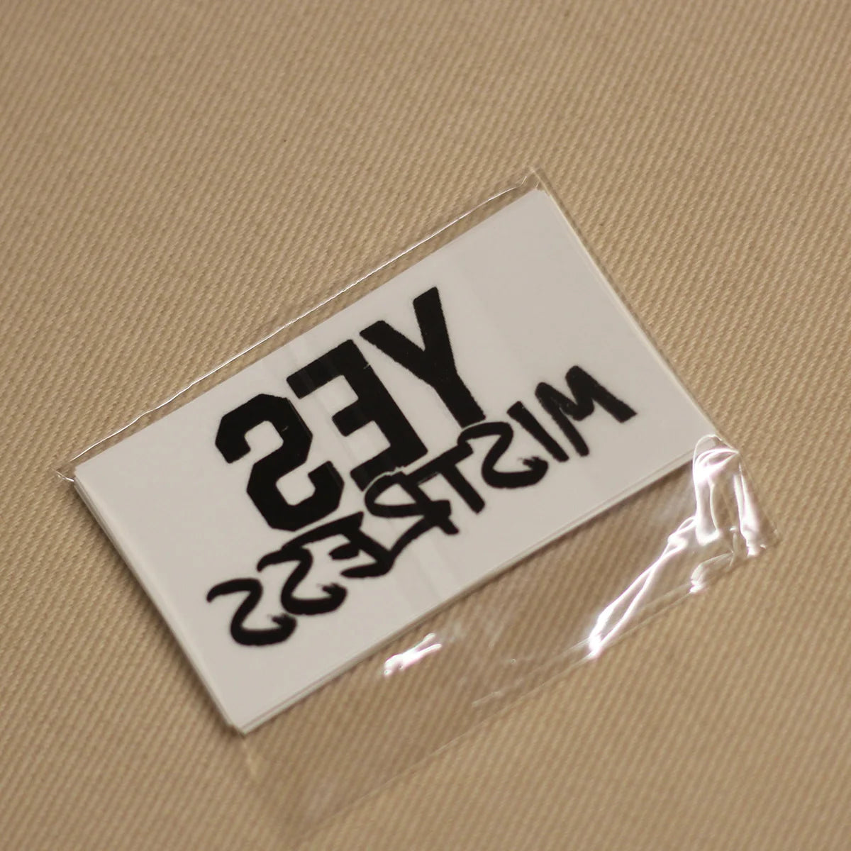 "Yes Mistress" Temporary Tattoo