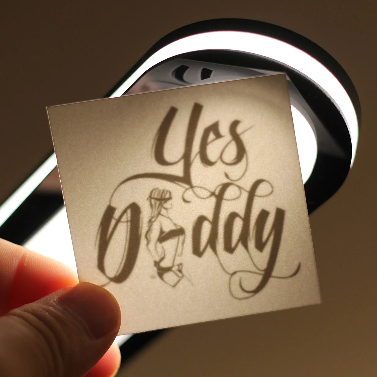 "Yes Daddy" Temporary Tattoo