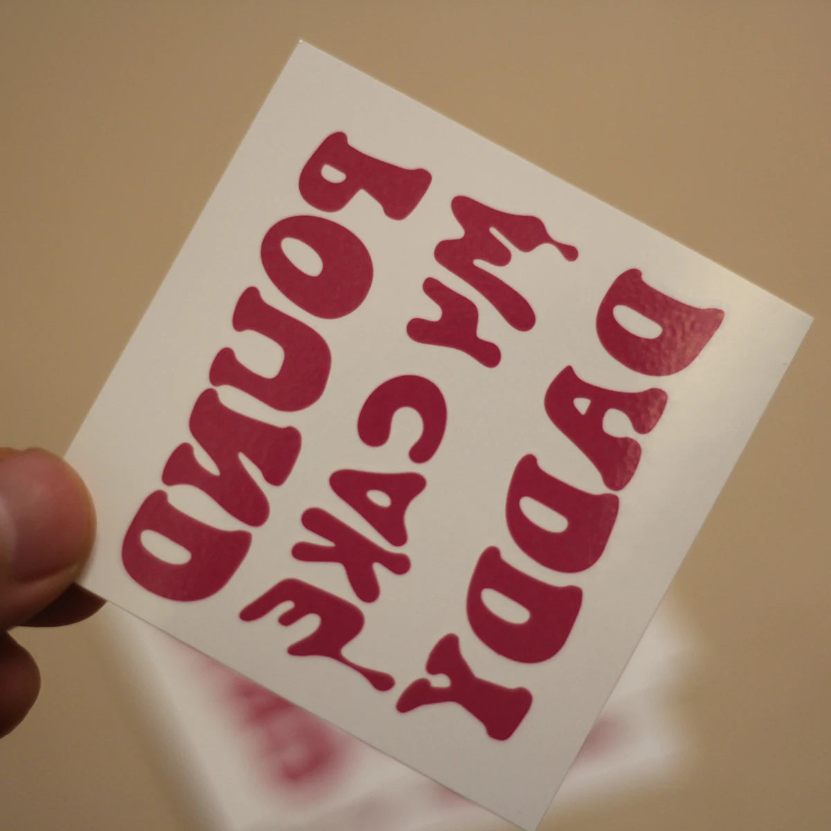 "Pound My Cake Daddy" Temporary Tattoo