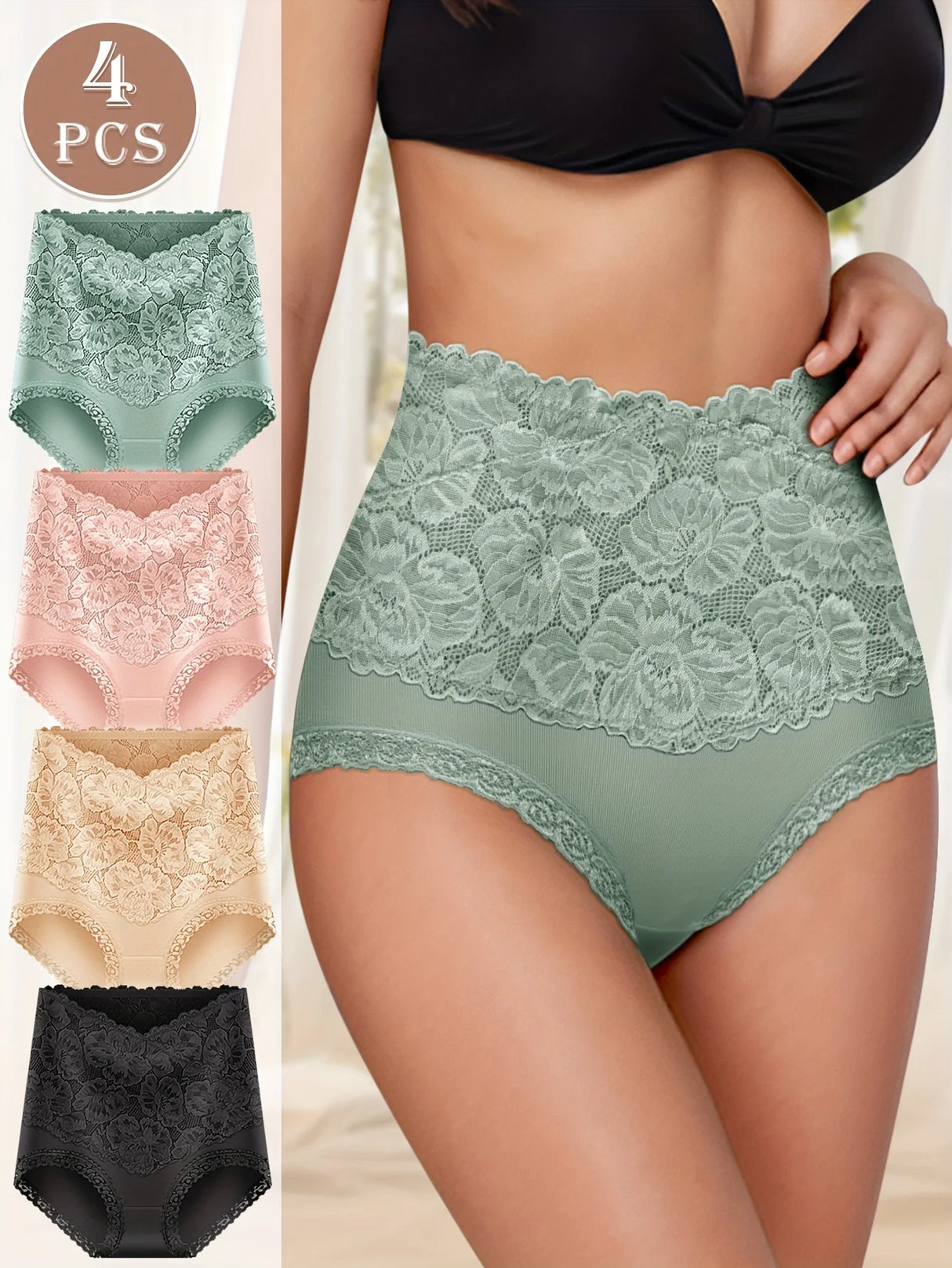 Pretty Petal Panties 4pk