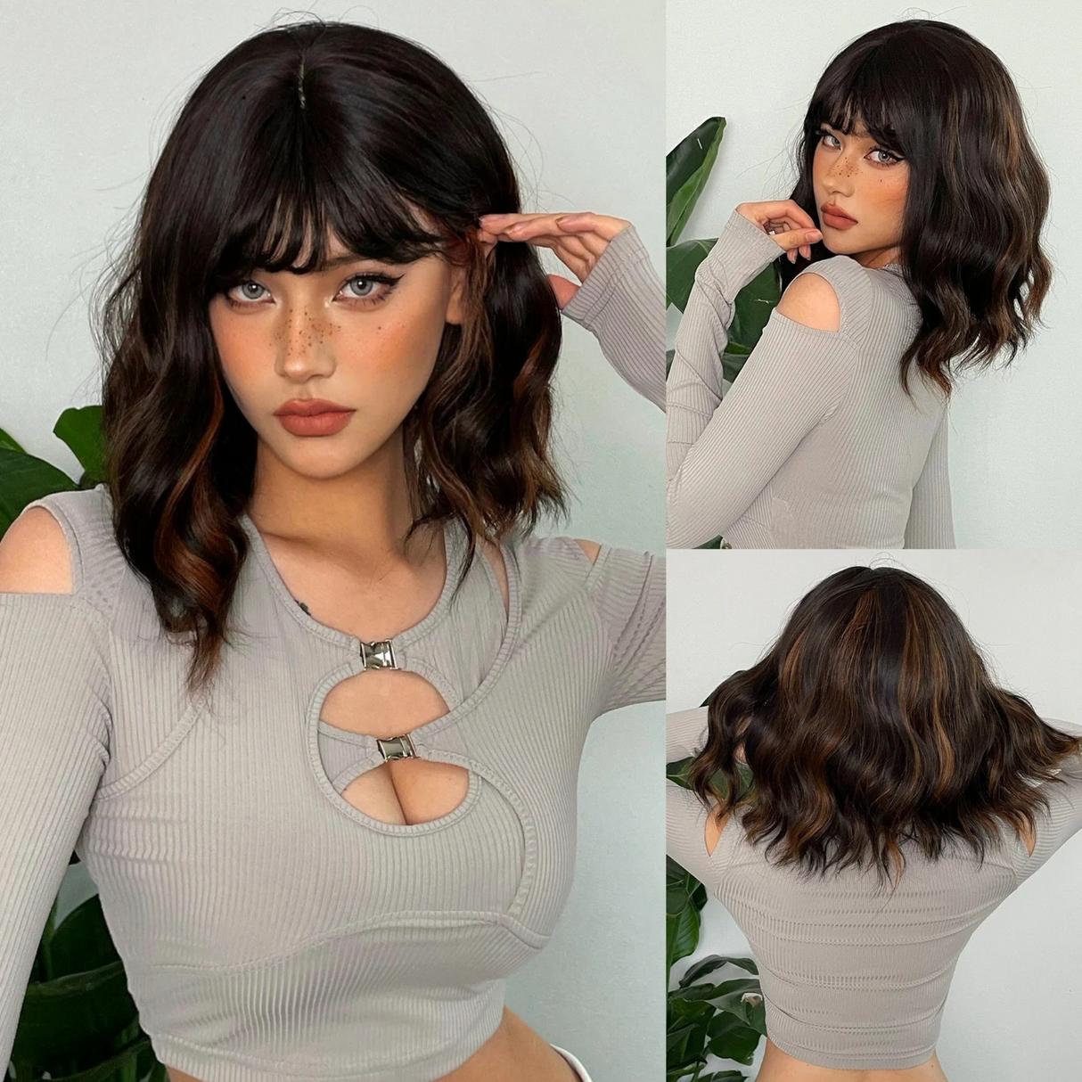 Ebony Glow Synthetic Wig