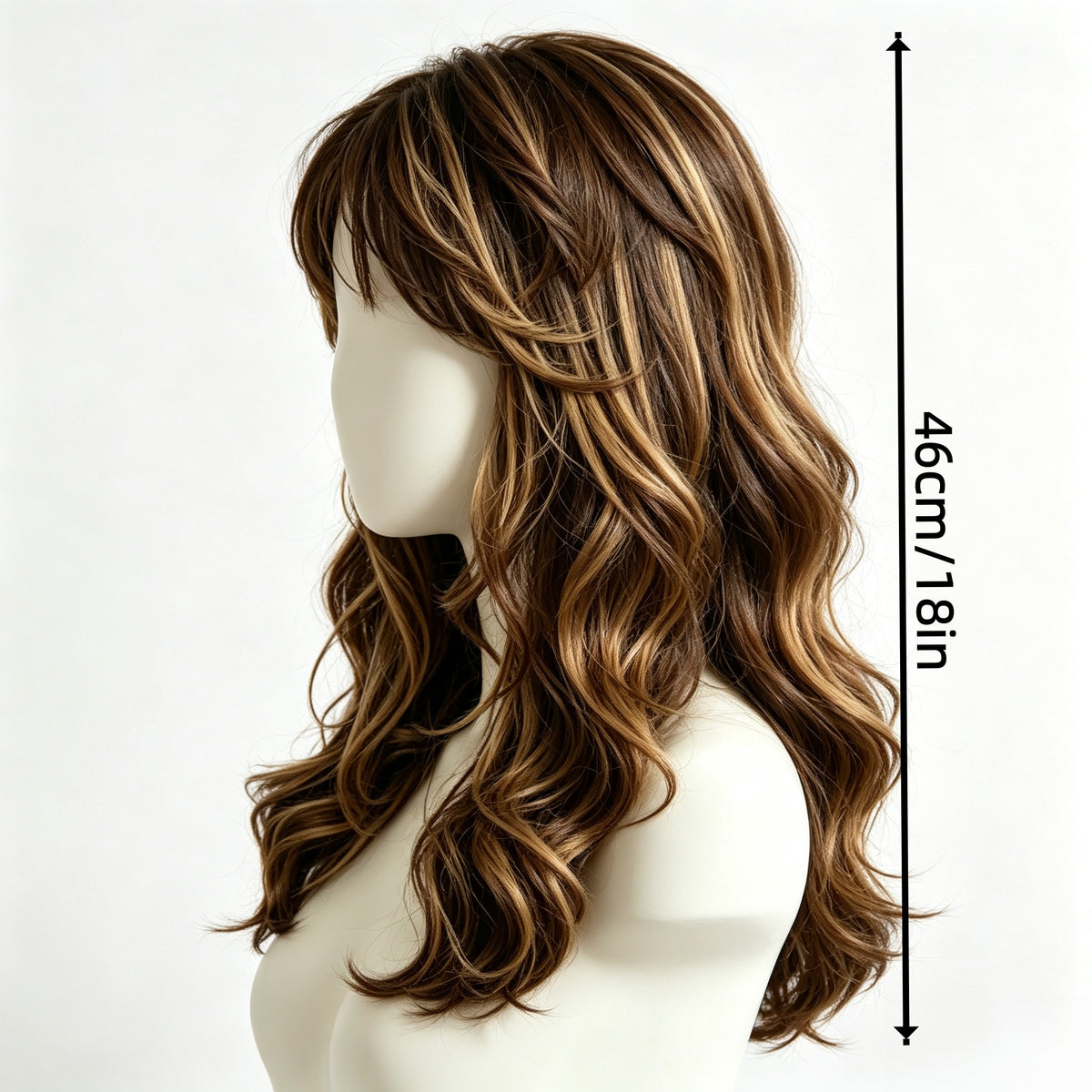 Toffee Highlights Synthetic Wig