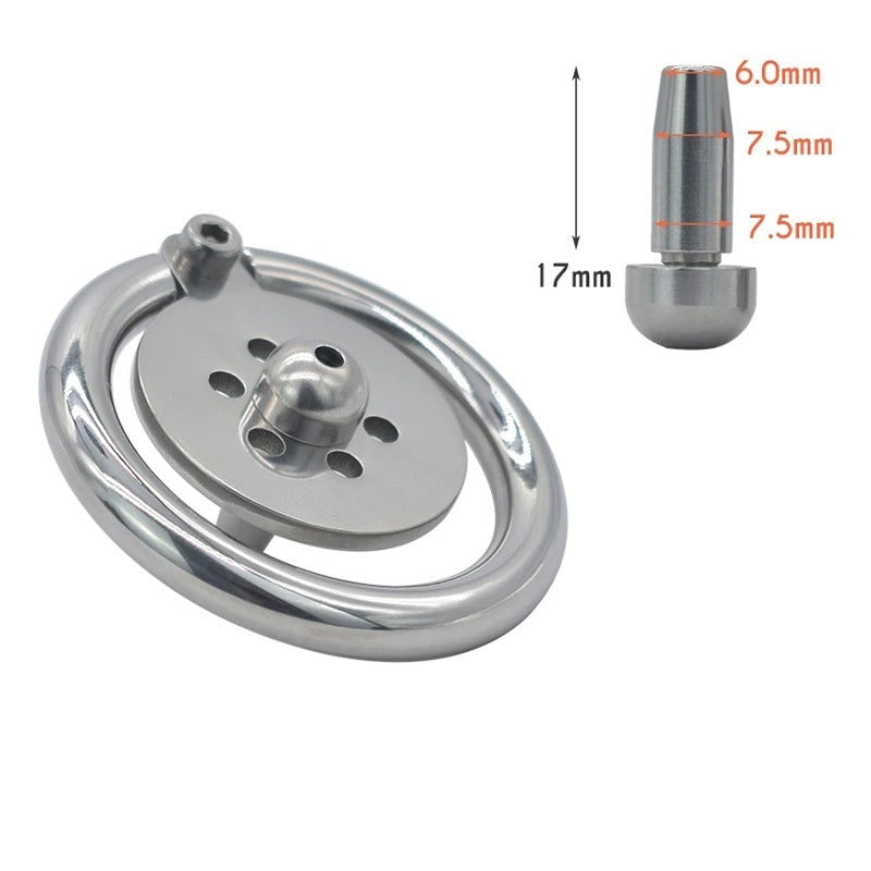 Super Flat Stainless Steel Chastity Cage