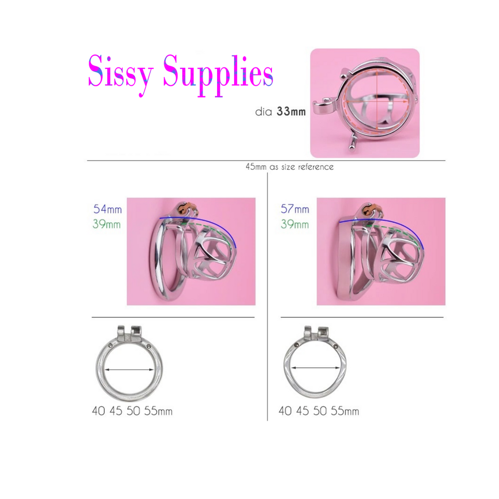 Skylight Stainless Steel Chastity Cage